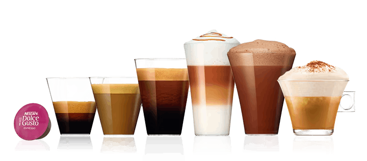 Finde deinen Favorit aus unseren Dolce Gusto® Kapseln header image