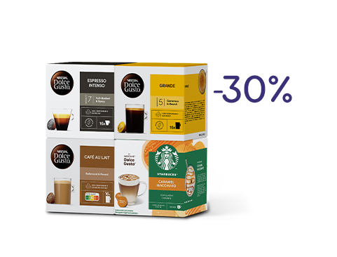 30 % auf alle Kaffeekapseln | NESCAFÉ® Dolce Gusto®						 header image
