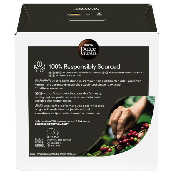 Espresso Intenso Vorteilspack 3 Packungen Rückseite | Nescafé Dolce Gusto thumbnail