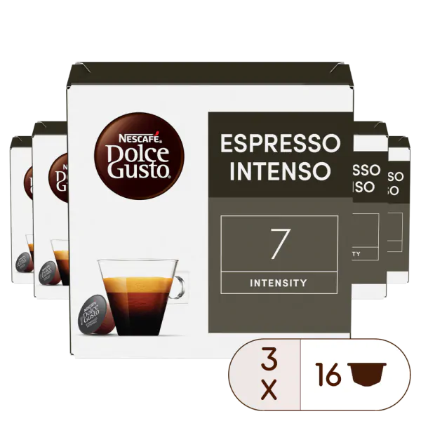 Espresso Intenso Vorteilspack 3 Packungen vorne | Nescafé Dolce Gusto thumbnail