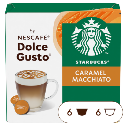 STARBUCKS® CARAMEL MACCHIATO FÜR NESCAFÉ® DOLCE GUSTO® vorne | Nescafé Dolce Gusto