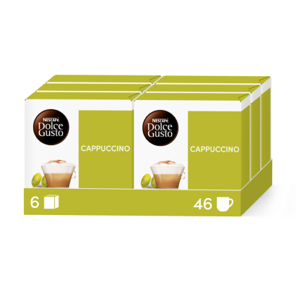 Cappuccino Vorteilspack 6 Packungen vorne | Nescaf&eacute; Dolce Gusto