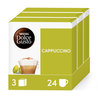 Cappuccino Vorteilspack 3 Packungen vorne | Nescaf&eacute; Dolce Gusto