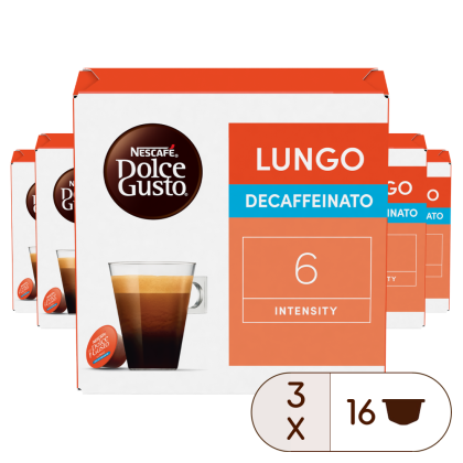 LUNGO ENTKOFFINIERT VORTEILSPACK 3 PACKUNGEN vorne | Nescafé Dolce Gusto