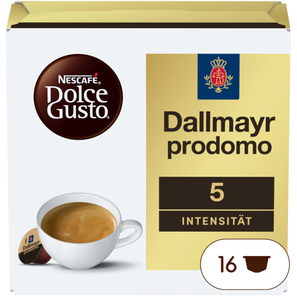 Dallmayr Prodomo vorne | Nescafé Dolce Gusto