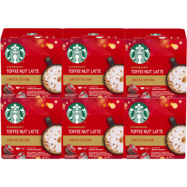 STARBUCKS® TOFFEE NUT LATTE  VORTEILSPACK 6 PACKUNGEN