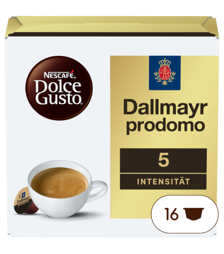 Dallmayr Prodomo vorne | Nescafé Dolce Gusto