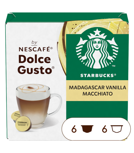 STARBUCKS® MADAGASCAR VANILLA MACCHIATO vorne | Nescafé Dolce Gusto