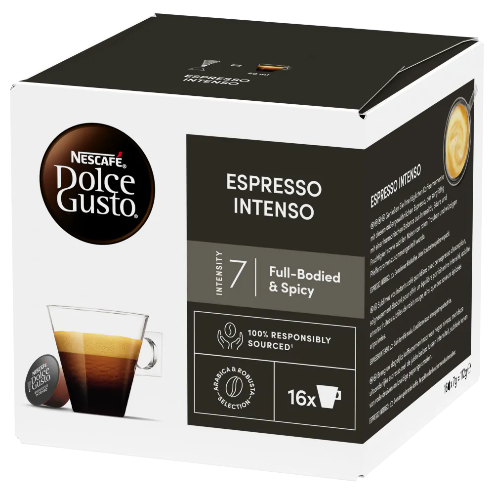 Espresso Intenso Vorteilspack 3 Packungen seitlich | Nescafé Dolce Gusto