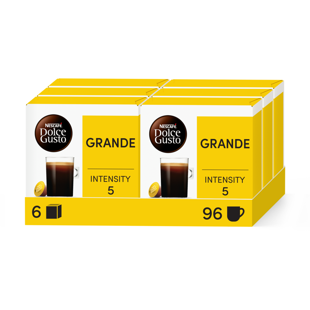 Grande Vorteilspack 6 Packungen vorne | Nescafé Dolce Gusto
