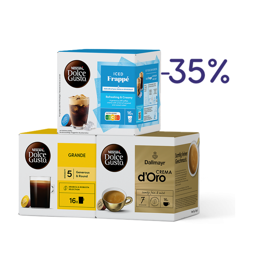 Sommer-Favoriten Kaffee-Bundle | Iced Frappé, Grande, Dallmayr Crema D'Oro