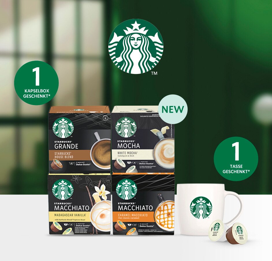 Geschenkt: STARBUCKS® Tasse & Kapselbox*