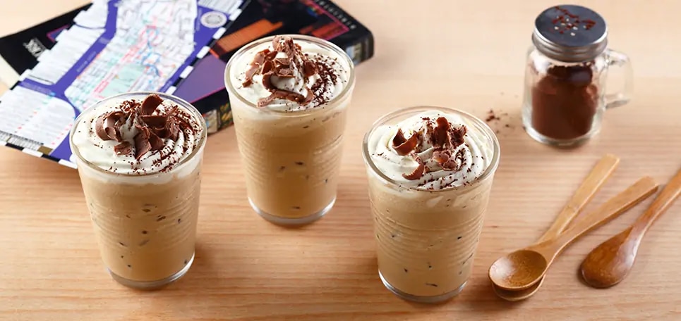 Cup of iced coffee